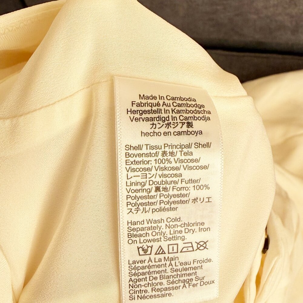 J. Crew Trouser Ivory Maxi Skirt Size 12 - Picture 6 of 6